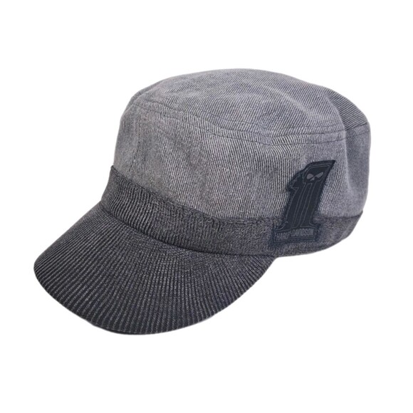 Harley-Davidson Accessories - Harley Davidson Womens Cadet Hat Gray Motorcycles Sz L Patch Logo Short Brim Cap